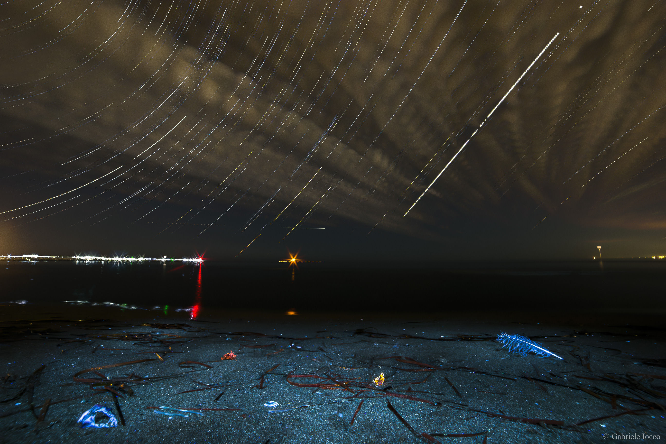 Canon Eos 6D startrail, la luce più intensa è Giove